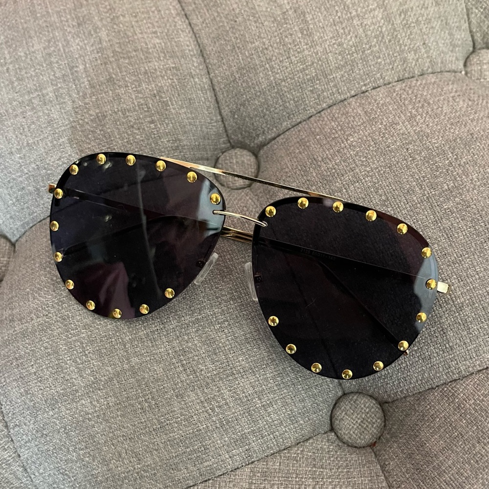 Gold studded sunglasses